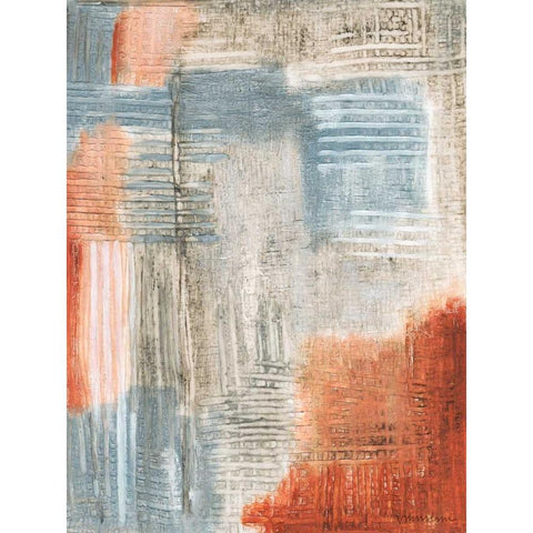 Summer Rust II Black Modern Wood Framed Art Print by Lam, Vanna
