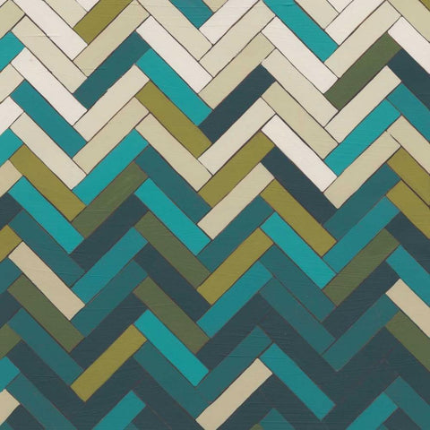 Parquet Prism I White Modern Wood Framed Art Print by Vess, June Erica