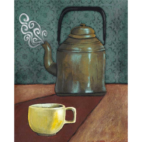 Good Morning Mugs I Black Modern Wood Framed Art Print by Popp, Grace