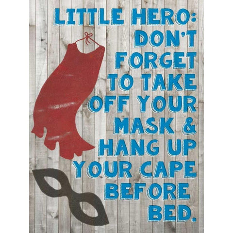 Little Hero III Black Modern Wood Framed Art Print with Double Matting by Popp, Grace