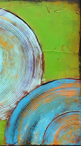 Spring Congo II White Modern Wood Framed Art Print with Double Matting by Ashley, Erin