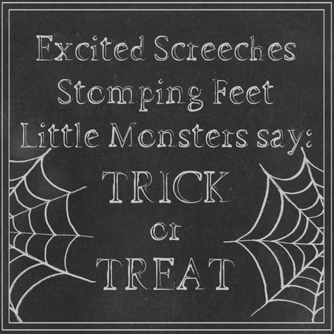 Spooky Chalkboard I Gold Ornate Wood Framed Art Print with Double Matting by Popp, Grace