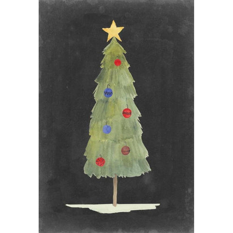 Christmas Glow II White Modern Wood Framed Art Print by Popp, Grace