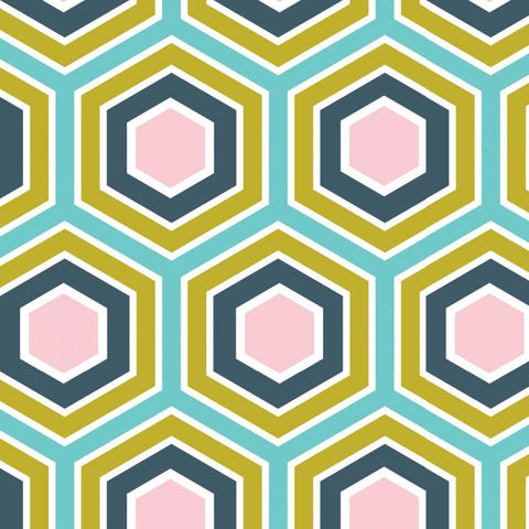 Retro Groove III White Modern Wood Framed Art Print with Double Matting by Ketchum, Nicole