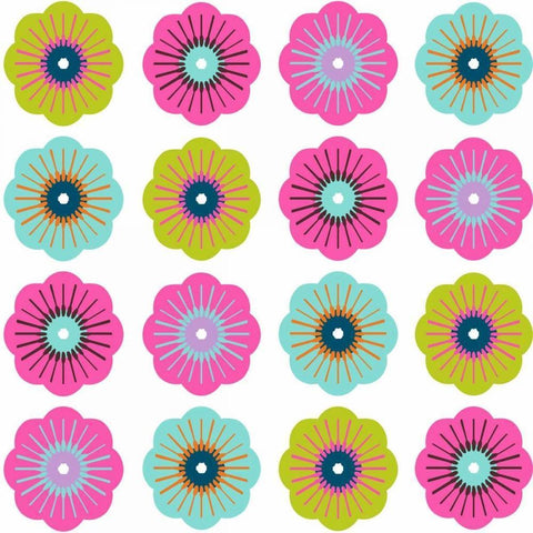 Charms II White Modern Wood Framed Art Print with Double Matting by Ketchum, Nicole