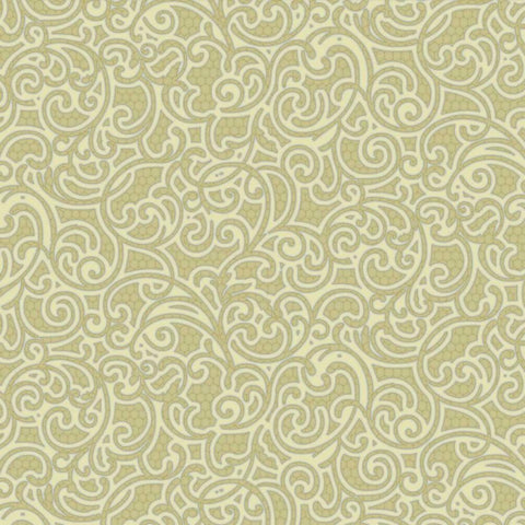 Sheer Romance Scroll II Gold Ornate Wood Framed Art Print with Double Matting by Hoffman, Katia