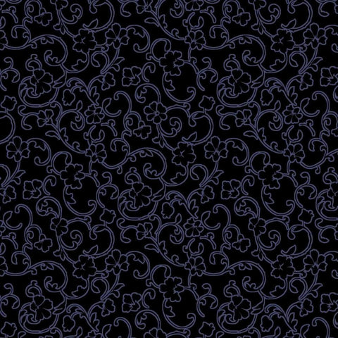 Vintage Calico VIII White Modern Wood Framed Art Print with Double Matting by Hoffman, Katia