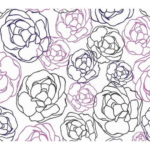 Cottage Rose Garden I Gold Ornate Wood Framed Art Print with Double Matting by Benyon, Ali