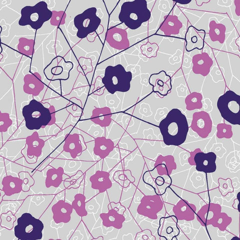 Cottage Rose Garden III White Modern Wood Framed Art Print by Benyon, Ali