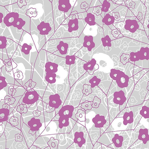 Cottage Rose Garden VI Black Modern Wood Framed Art Print with Double Matting by Benyon, Ali