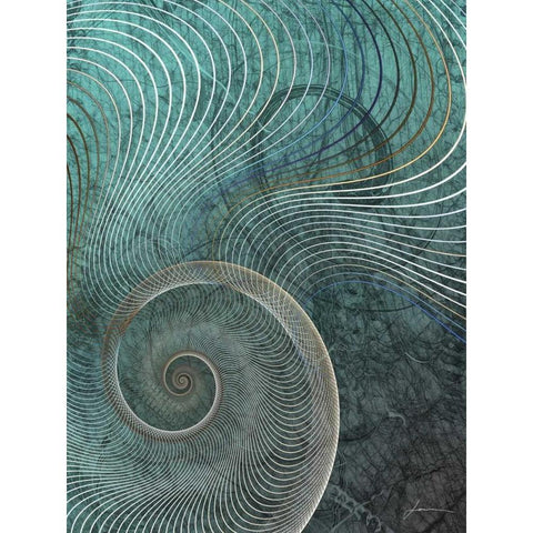 Surround I White Modern Wood Framed Art Print by Burghardt, James