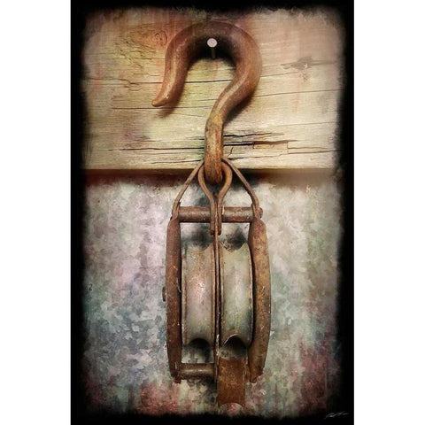 Block and Tackle I Black Modern Wood Framed Art Print with Double Matting by Butler, John