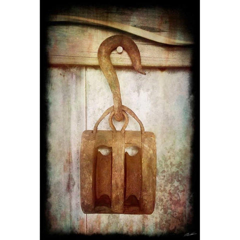 Block and Tackle II Black Modern Wood Framed Art Print by Butler, John
