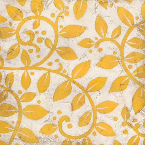 Vivid Vines I Gold Ornate Wood Framed Art Print with Double Matting by Vess, June Erica