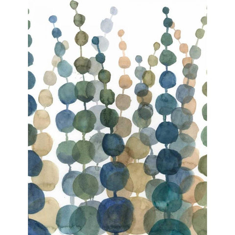 Pompom Botanical II Black Modern Wood Framed Art Print with Double Matting by Meagher, Megan