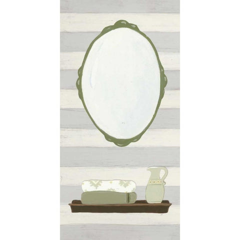 Riviera Bath III White Modern Wood Framed Art Print by Vision Studio