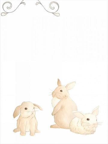 Baby Animals I White Modern Wood Framed Art Print with Double Matting by Vess, June Erica