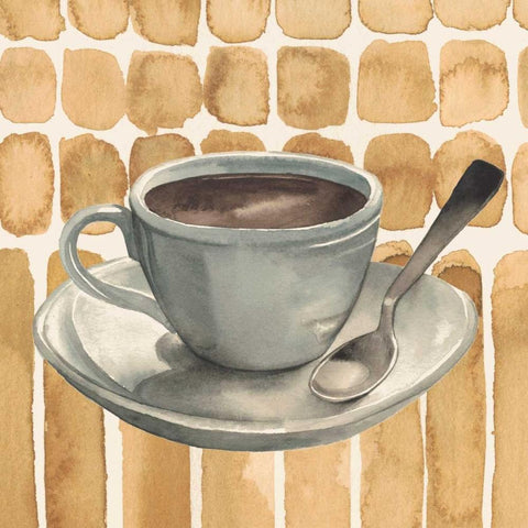 Cafe au Lait II Gold Ornate Wood Framed Art Print with Double Matting by Popp, Grace