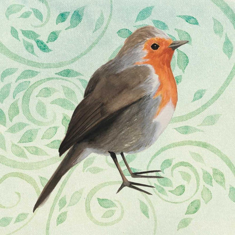 Little Bird II White Modern Wood Framed Art Print by Popp, Grace