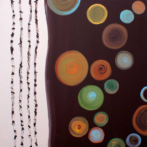 Balance III White Modern Wood Framed Art Print with Double Matting by Orlov, Irena