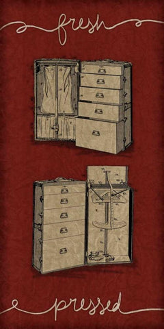 Pressed II Black Ornate Wood Framed Art Print with Double Matting by Pied Piper Creative