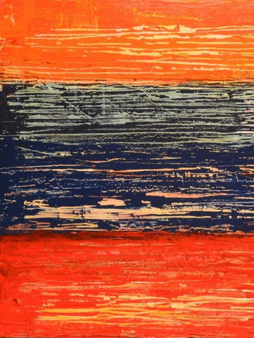 Electric Morning I Black Ornate Wood Framed Art Print with Double Matting by Avondet, Natalie