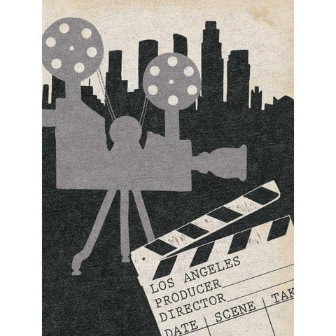 Vintage Film I Black Modern Wood Framed Art Print with Double Matting by Popp, Grace