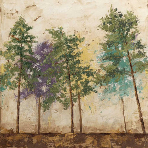 Arbor Discourse II White Modern Wood Framed Art Print by Meagher, Megan