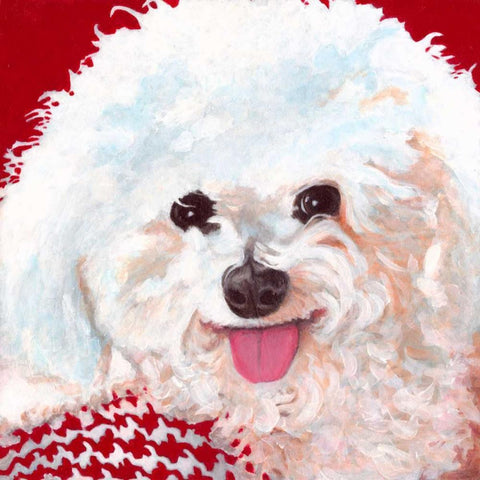 Dlynns Dogs - Marie Black Modern Wood Framed Art Print by Roll, Dylnn