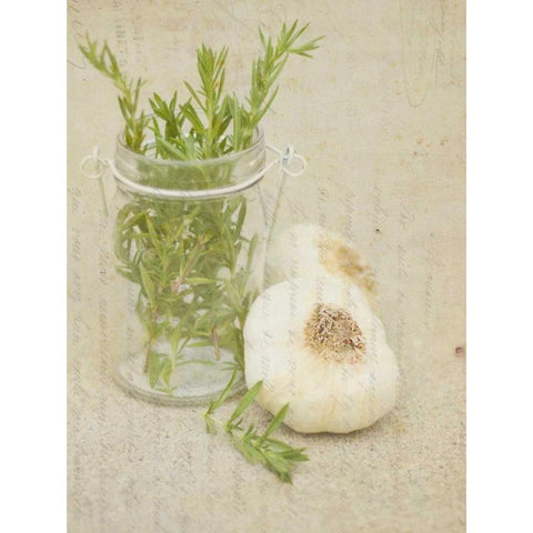 Herb Still Life II Gold Ornate Wood Framed Art Print with Double Matting by Orlov, Irena