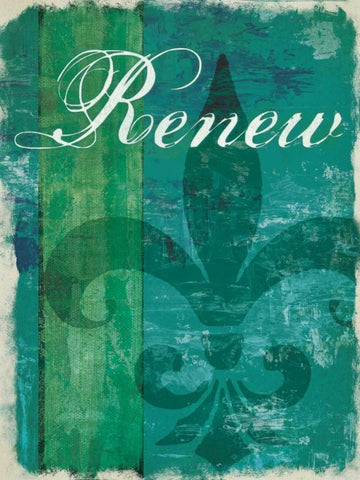 Renew - Unwind I White Modern Wood Framed Art Print with Double Matting by Pied Piper Creative
