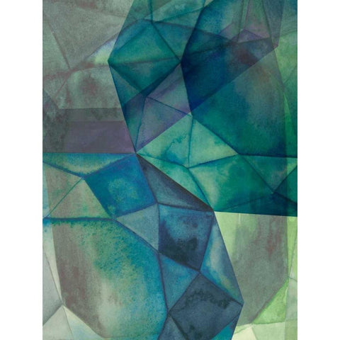 Gemstones I Gold Ornate Wood Framed Art Print with Double Matting by Popp, Grace