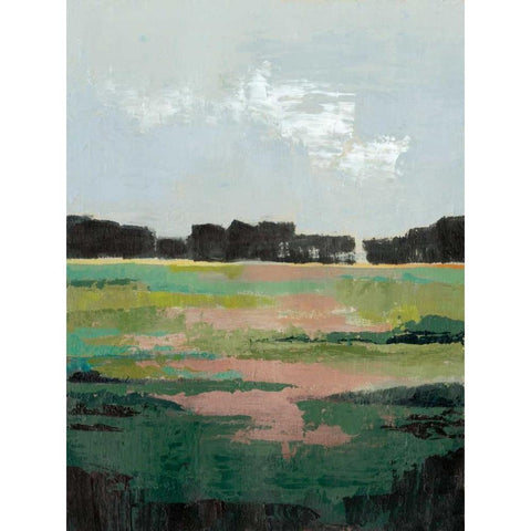 Glowing Pasture II Gold Ornate Wood Framed Art Print with Double Matting by Popp, Grace