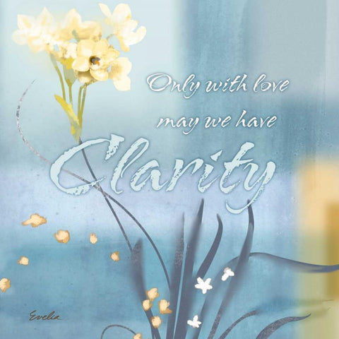 Blue Floral Inspiration II Gold Ornate Wood Framed Art Print with Double Matting by Evelia Designs