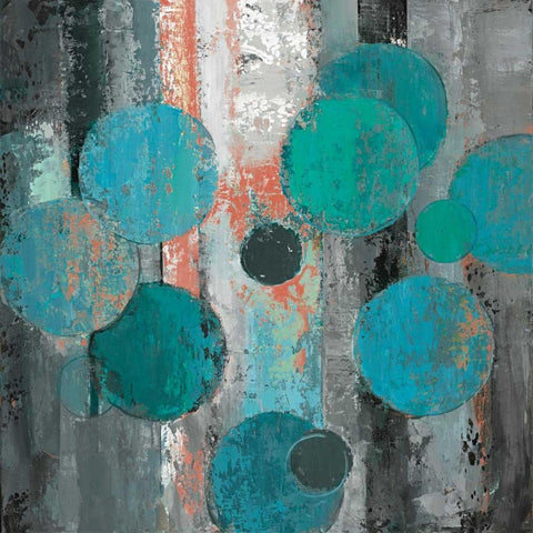 Spherical Flow I Black Modern Wood Framed Art Print with Double Matting by Joy, Julie