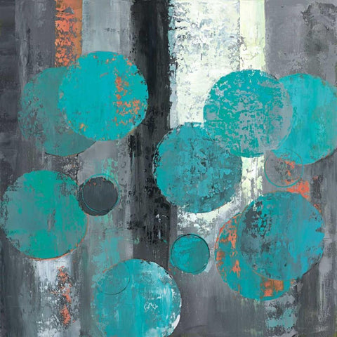Spherical Flow II Black Modern Wood Framed Art Print with Double Matting by Joy, Julie
