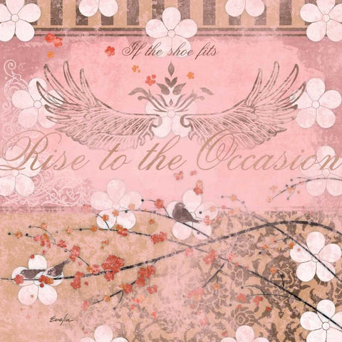 Haute in Pink II White Modern Wood Framed Art Print with Double Matting by Evelia Designs