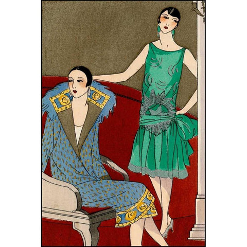 Vintage Couture X Black Modern Wood Framed Art Print by Unknown