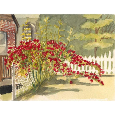 Watercolor Garden VI Black Modern Wood Framed Art Print by Miller, Dianne