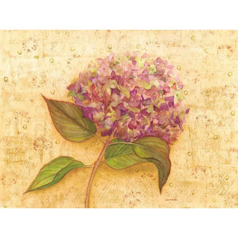 Hydrangea Love I Gold Ornate Wood Framed Art Print with Double Matting by Russell, Wendy