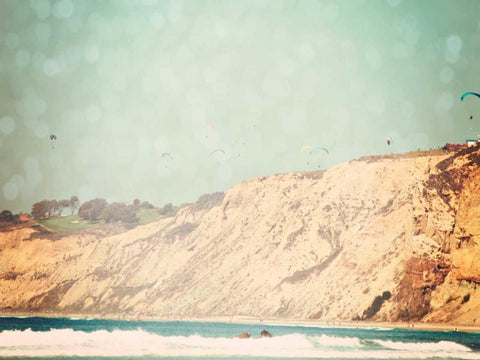 West Coast III White Modern Wood Framed Art Print with Double Matting by Coomes, Sylvia