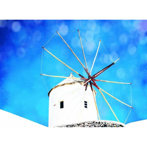 Santorini II White Modern Wood Framed Art Print by Coomes, Sylvia