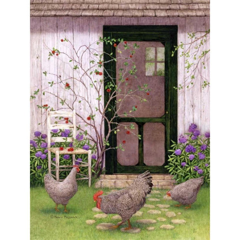 Morning Patrol I White Modern Wood Framed Art Print by Matcham, Marcia