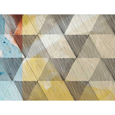 Geo Now Sketch I Black Modern Wood Framed Art Print by Jasper, Sisa