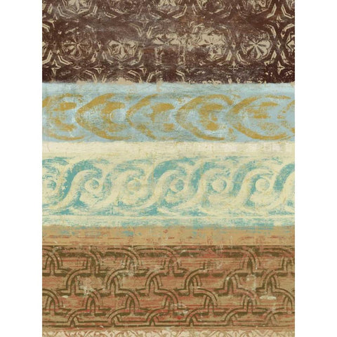 Decorative Patterns III Black Modern Wood Framed Art Print by Saunders, Alonzo