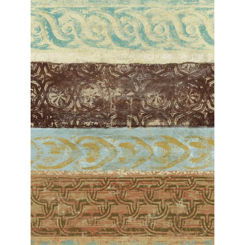 Decorative Patterns IV Black Modern Wood Framed Art Print by Saunders, Alonzo