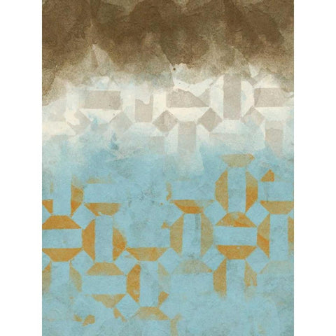 Shifting Sky I Black Modern Wood Framed Art Print with Double Matting by Saunders, Alonzo