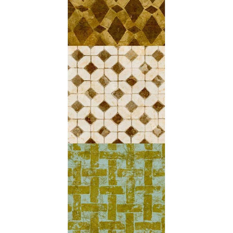 Tiled Up IV Black Modern Wood Framed Art Print by Saunders, Alonzo