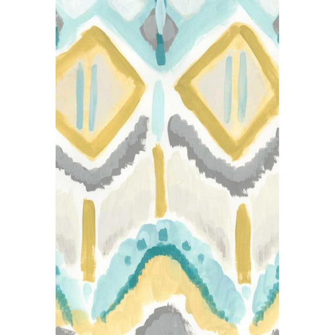 Textile Impression II White Modern Wood Framed Art Print by Vess, June Erica