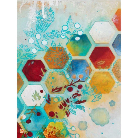 Aflutter II White Modern Wood Framed Art Print by Robinson, Heather